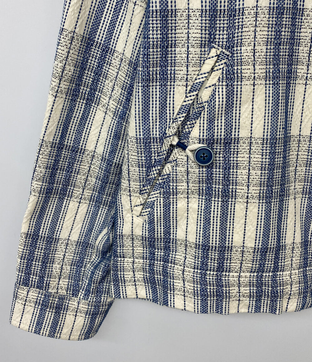 美品 DENHAM ジャケット チェック SASHIKO CHECK JACKET メンズ SIZE S-M デンハム