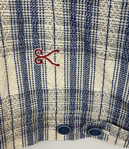 美品 DENHAM ジャケット チェック SASHIKO CHECK JACKET メンズ SIZE S-M デンハム