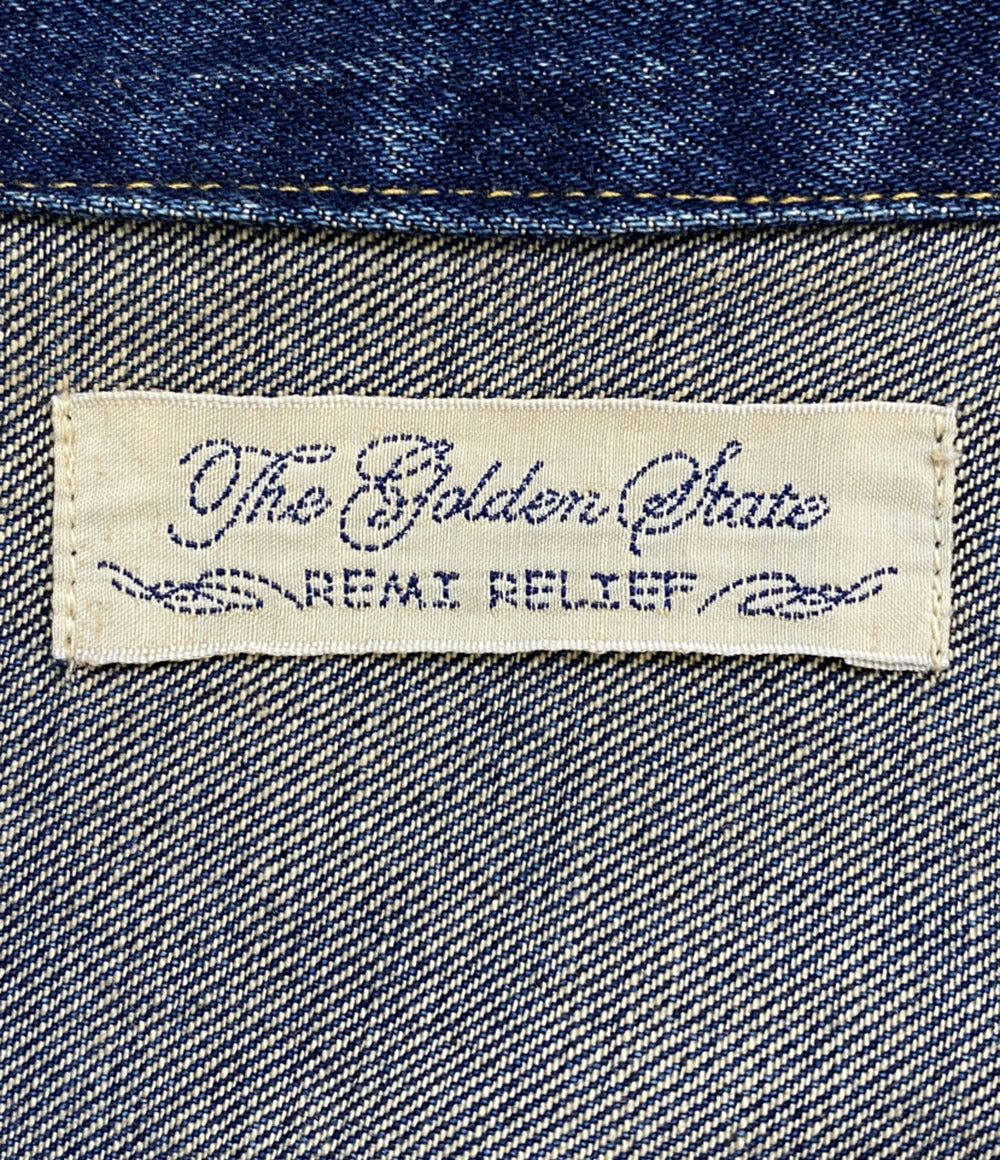 REMI RELIEF デニムジャケット 1st 大戦モデル メンズ SIZE L レミレリーフ