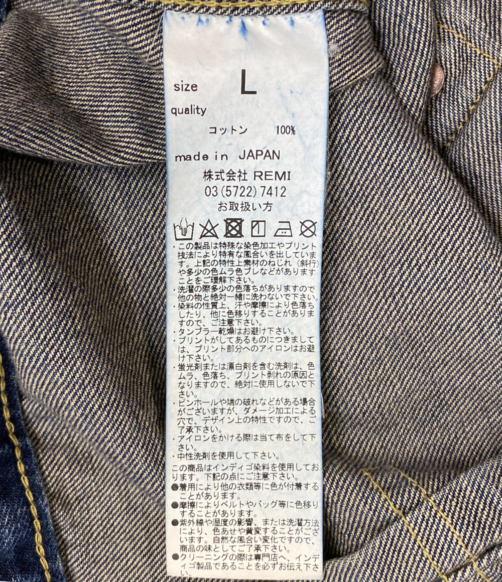 REMI RELIEF デニムジャケット 1st 大戦モデル メンズ SIZE L レミレリーフ