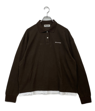 MIUMIU 長袖ポロシャツ レディース SIZE M ミュウミュウ