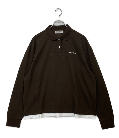 MIUMIU 長袖ポロシャツ レディース SIZE M ミュウミュウ