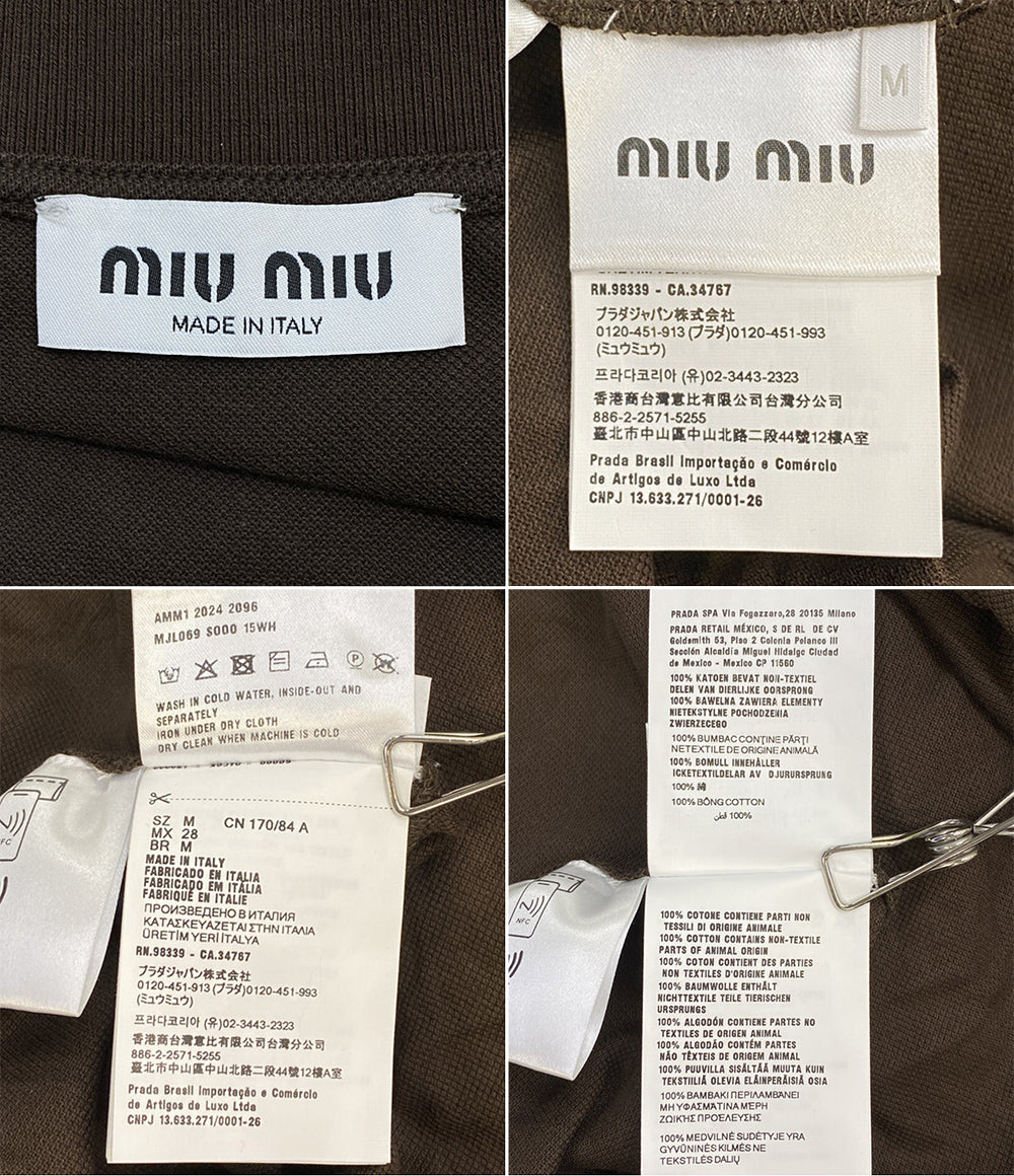 MIUMIU 長袖ポロシャツ レディース SIZE M ミュウミュウ
