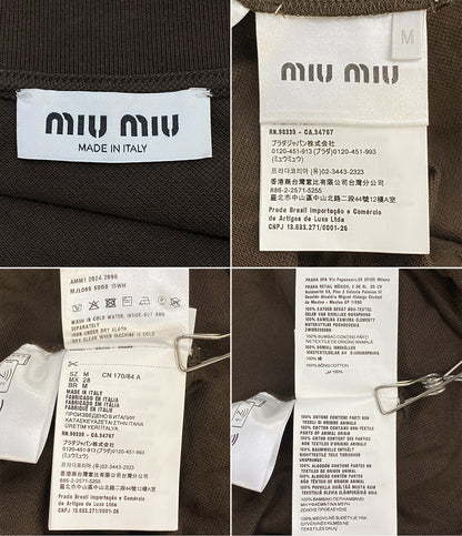 MIUMIU 長袖ポロシャツ レディース SIZE M ミュウミュウ