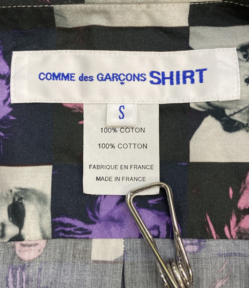 COMME des GARCONS SHIRT 半袖シャツ 総柄 Andy Warhol 24SS メンズ SIZE S コムデギャルソンシャツ
