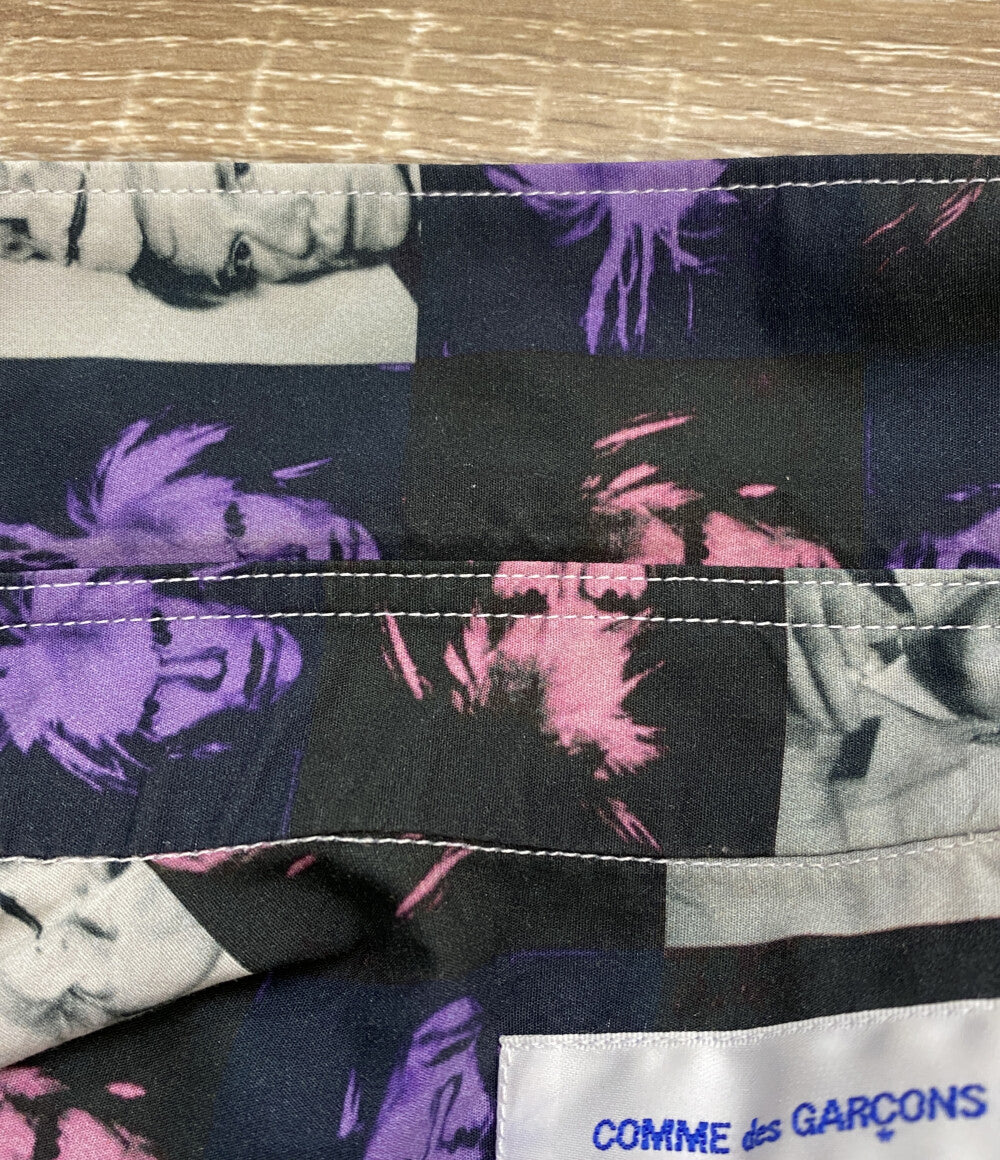 COMME des GARCONS SHIRT 半袖シャツ 総柄 Andy Warhol 24SS メンズ SIZE S コムデギャルソンシャツ
