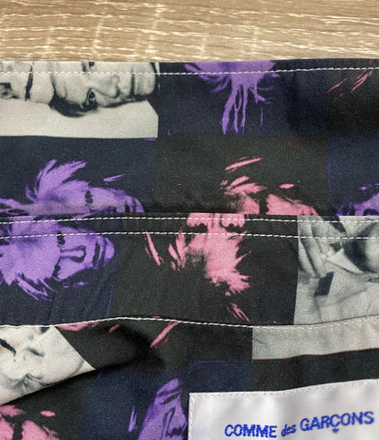 COMME des GARCONS SHIRT 半袖シャツ 総柄 Andy Warhol 24SS メンズ SIZE S コムデギャルソンシャツ
