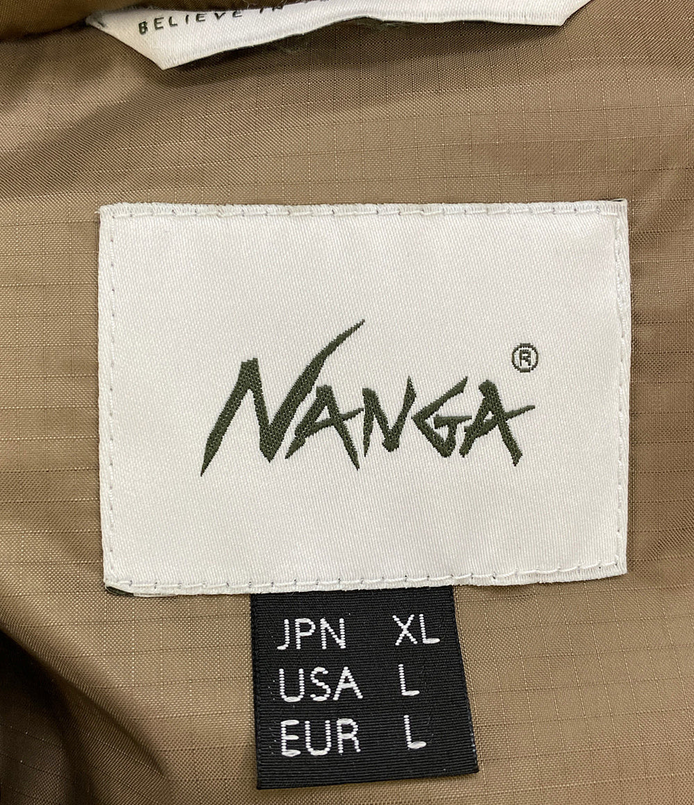 NANGA ダウンジャケット aurora down jacket コヨーテ カーキ メンズ SIZE XL ナンガ