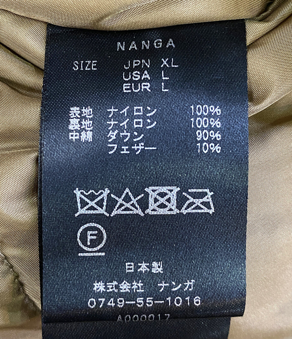 NANGA ダウンジャケット aurora down jacket コヨーテ カーキ メンズ SIZE XL ナンガ