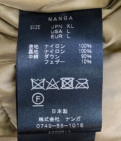 NANGA ダウンジャケット aurora down jacket コヨーテ カーキ メンズ SIZE XL ナンガ