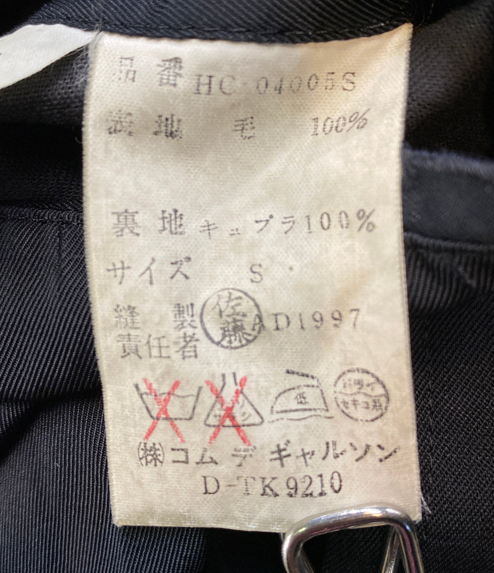 COMME des GARCONS HOMME 97AW ウールギャバステンカラーコート メンズ SIZE S コムデギャルソンオム