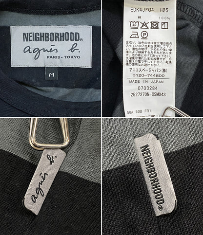 Agnes b×NEIGHBORHOOD ネイバーフッド 半袖Ｔシャツ BODER CREWNECK 25AW メンズ SIZE M アニエスベー