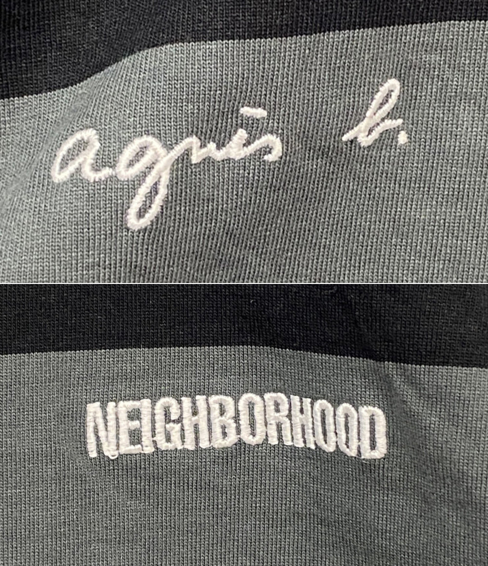 Agnes b×NEIGHBORHOOD ネイバーフッド 半袖Ｔシャツ BODER CREWNECK 25AW メンズ SIZE M アニエスベー