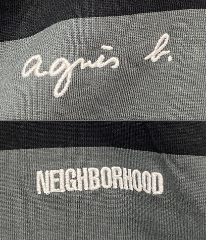 Agnes b×NEIGHBORHOOD ネイバーフッド 半袖Ｔシャツ BODER CREWNECK 25AW メンズ SIZE M アニエスベー