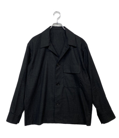 Margaret Howell × FOX BROTHERS フォックスブラザーズ シャツジャケット グレー メンズ SIZE M マーガレットハウエル