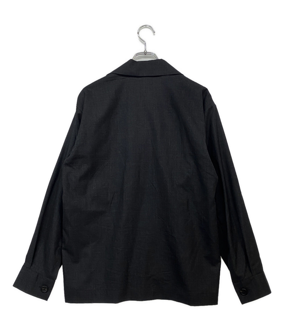 Margaret Howell × FOX BROTHERS フォックスブラザーズ シャツジャケット グレー メンズ SIZE M マーガレットハウエル