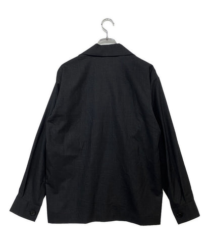 Margaret Howell × FOX BROTHERS フォックスブラザーズ シャツジャケット グレー メンズ SIZE M マーガレットハウエル
