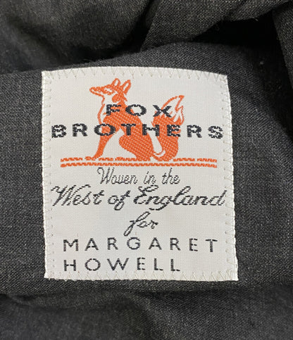 Margaret Howell × FOX BROTHERS フォックスブラザーズ シャツジャケット グレー メンズ SIZE M マーガレットハウエル