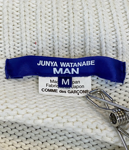 JUNYA WATANABE MAN 24SS ボタンニット ホワイト WM-N007 メンズ SIZE M ジュンヤワタナベマン