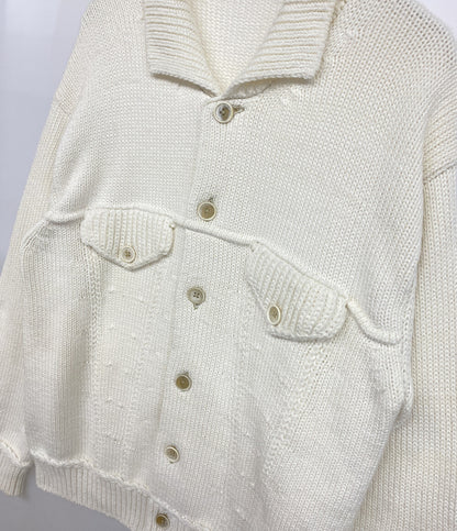 JUNYA WATANABE MAN 24SS ボタンニット ホワイト WM-N007 メンズ SIZE M ジュンヤワタナベマン