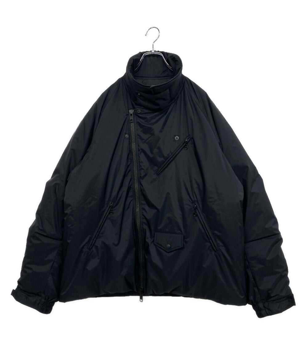 美品 GIORGIO ARMANI ライダースジャケット 襟ベロア ラムレザー 21AW