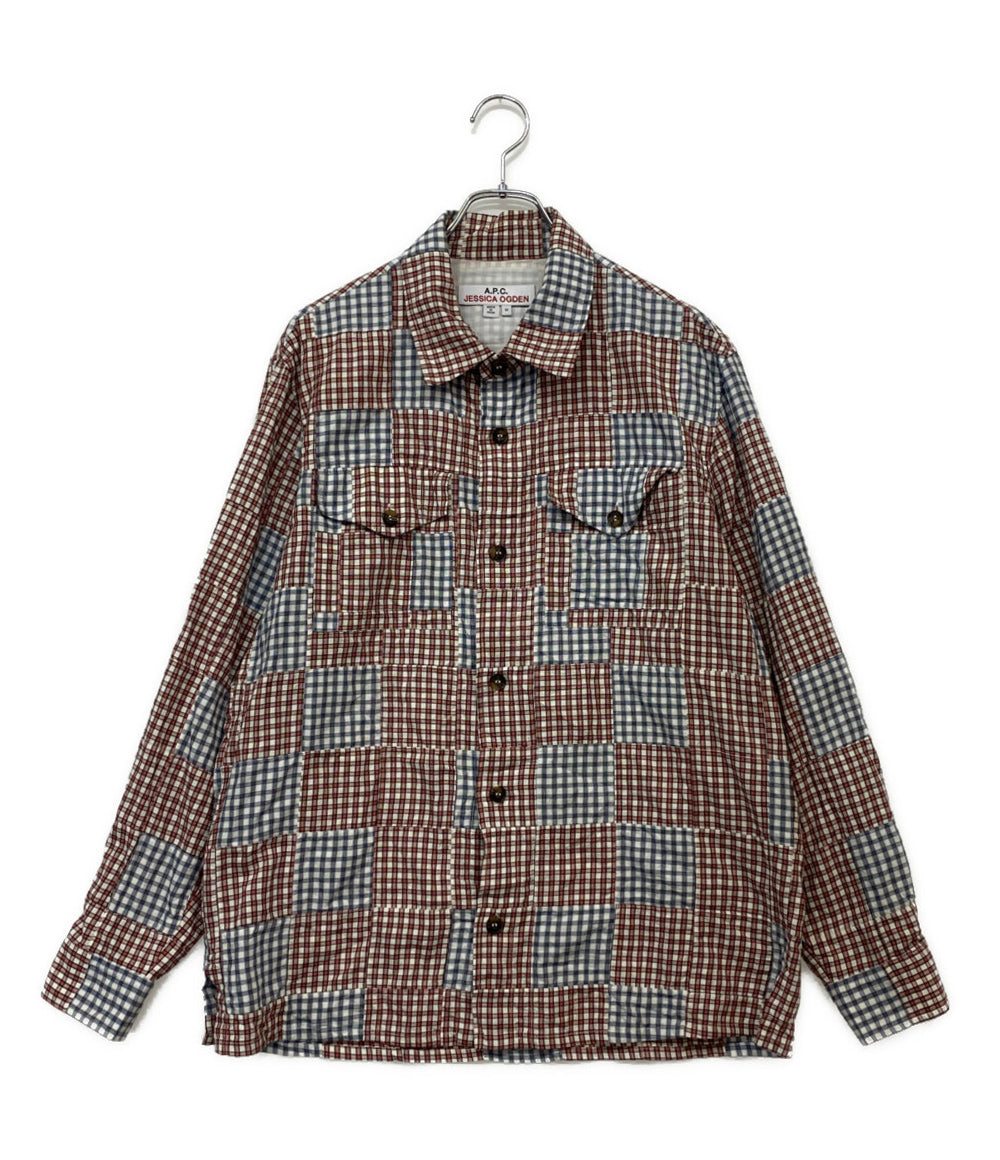 A.P.C 長袖シャツ パッチワークオバーシャツ 22aw メンズ SIZE M アーペーセー