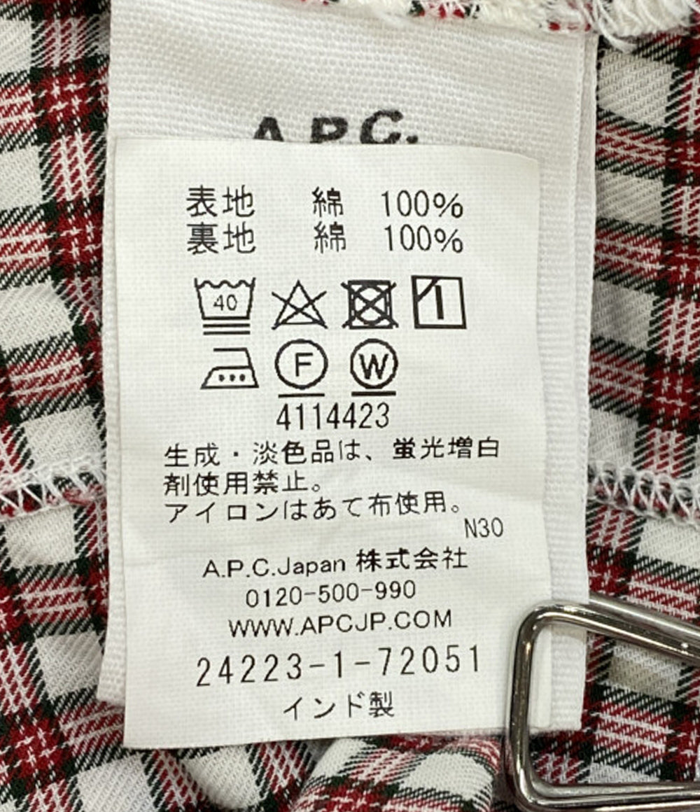 A.P.C 長袖シャツ パッチワークオバーシャツ 22aw メンズ SIZE M アーペーセー