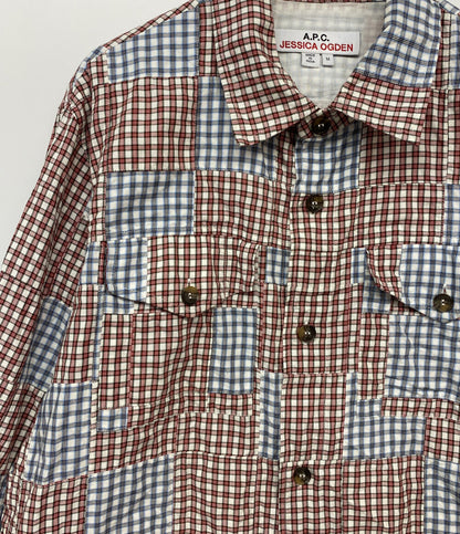 A.P.C 長袖シャツ パッチワークオバーシャツ 22aw メンズ SIZE M アーペーセー