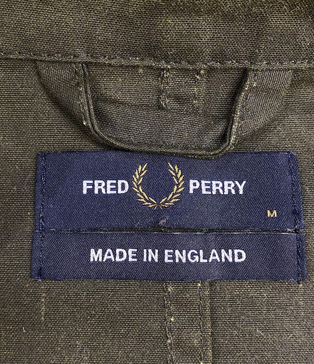 FRED PERRY モッズコート オイルドジャケット カーキ メンズ SIZE M フレッドペリー