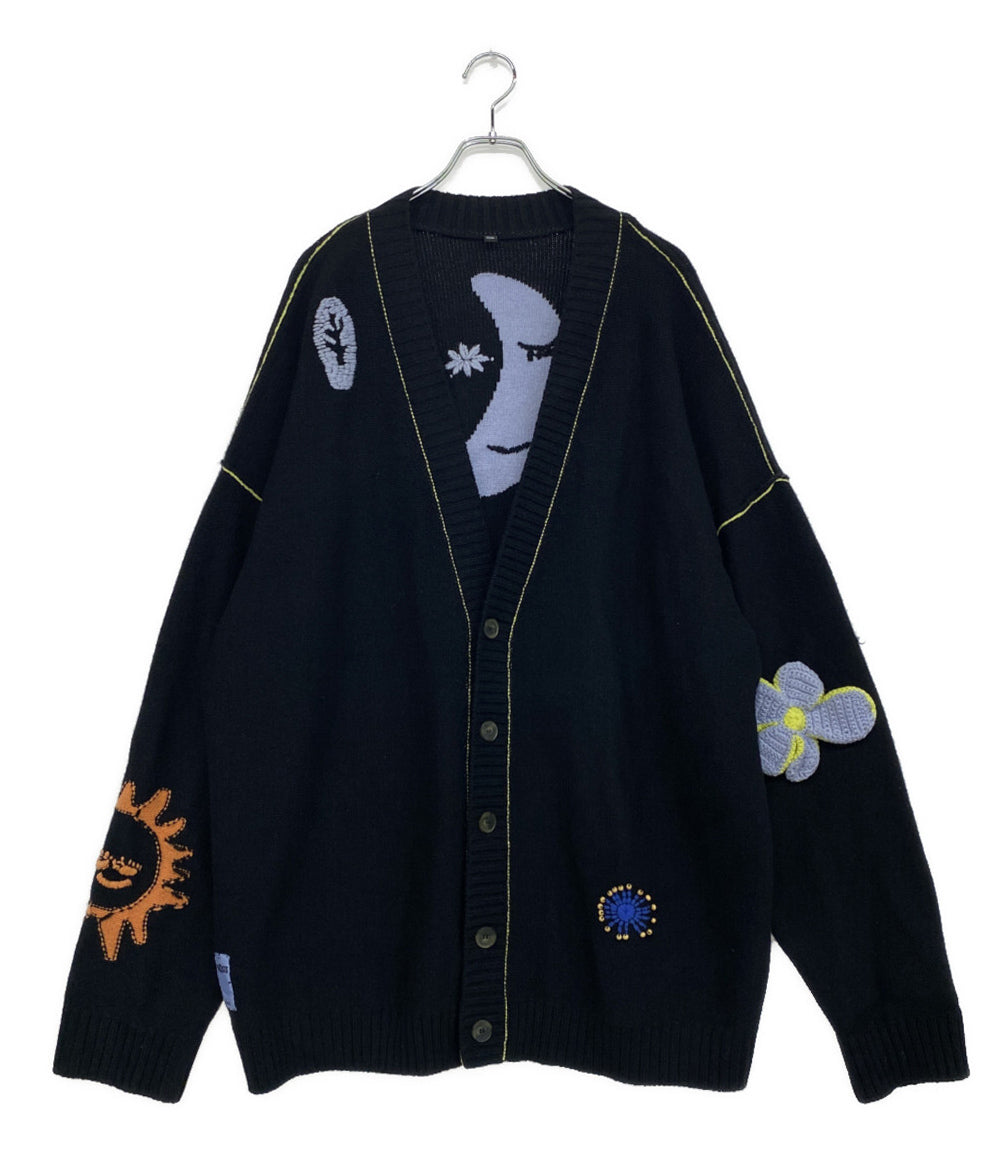 mcq alexander mcqueen マックキューアレキサンダーマックイーン 刺繍カーディガン メンズ SIZE L