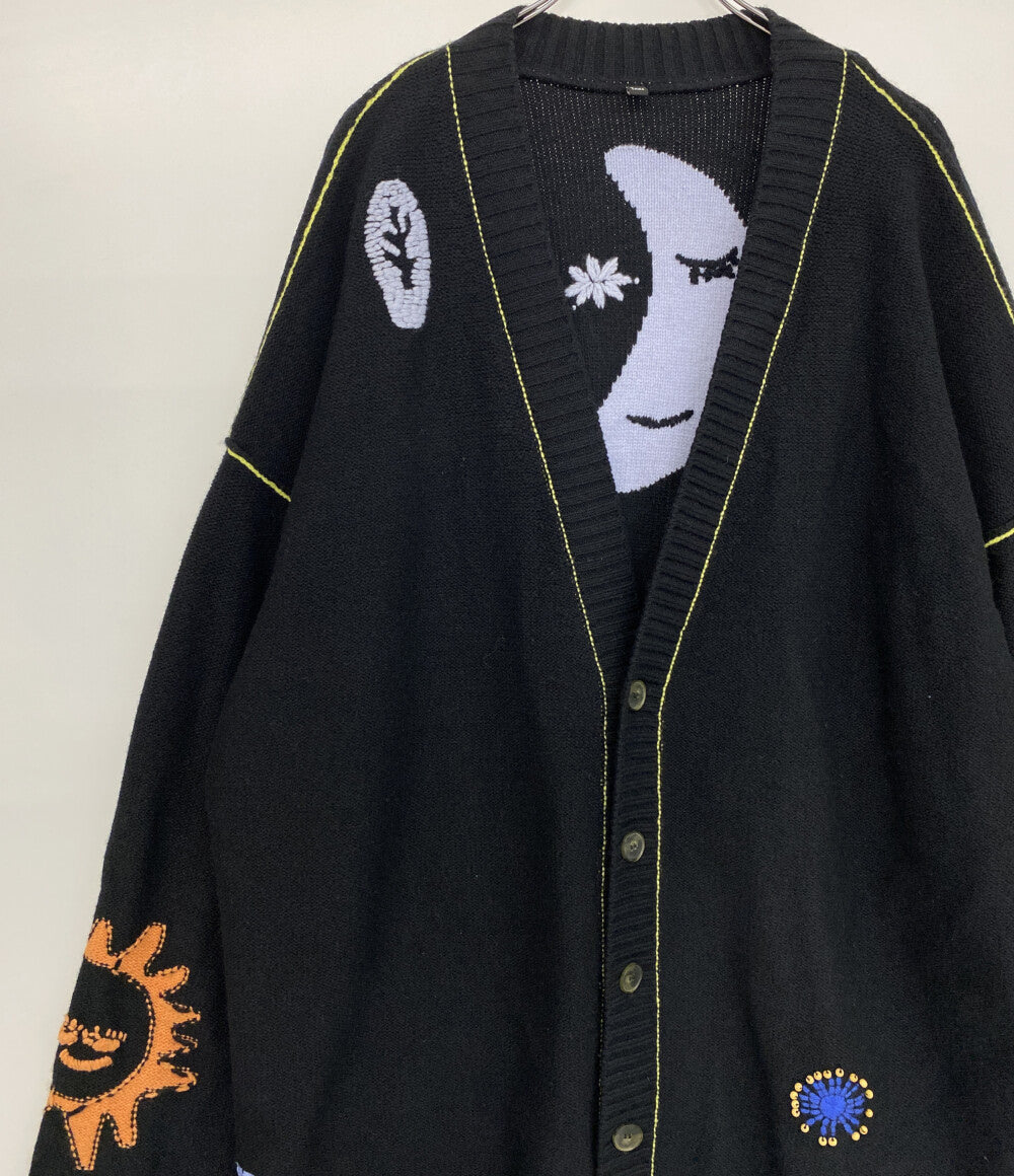 mcq alexander mcqueen マックキューアレキサンダーマックイーン 刺繍カーディガン メンズ SIZE L