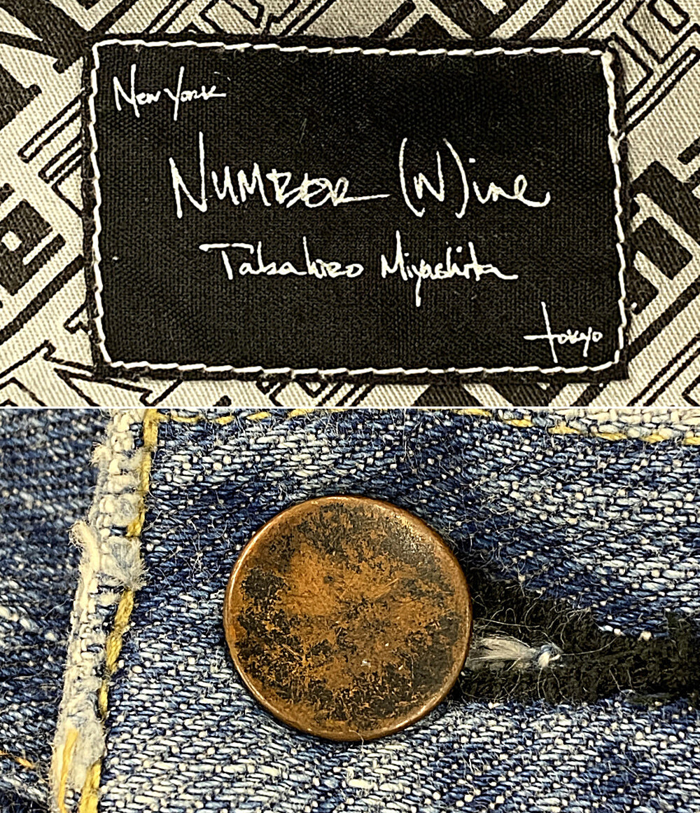NUMBER (N)INE アーカイブ デニムパンツ ダメージ加工 00S メンズ SIZE 3×30 ナンバーナイン