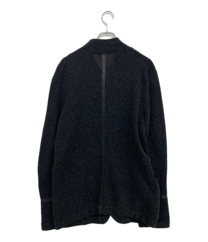 NUMBER (N)INE レザーパイピングニットジャケット NOIR期 archive 06AW F06-NK016 メンズ SIZE 3 ナンバーナイン