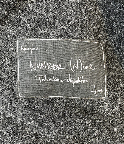 NUMBER (N)INE レザーパイピングニットジャケット NOIR期 archive 06AW F06-NK016 メンズ SIZE 3 ナンバーナイン