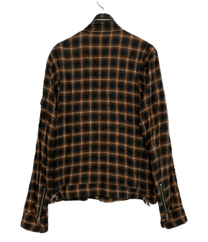 UNDERCOVER アーカイブ PURPLE期 チェックライダースシャツジャケット 07SS メンズ SIZE 3 アンダーカバー