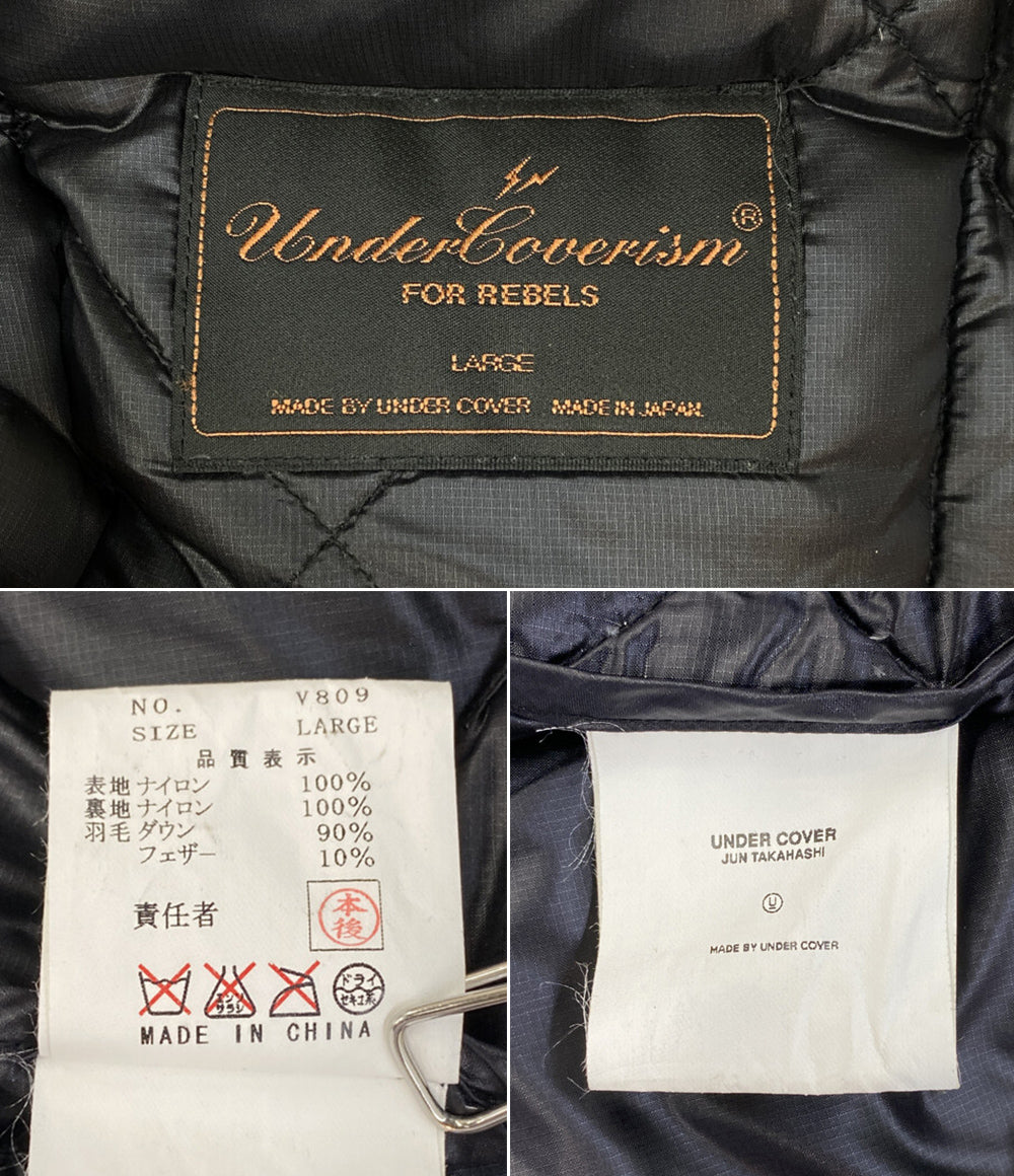 UNDERCOVER×FRAGMENT フラグメント アーカイブ 刺繍ロゴダウンベスト メンズ SIZE L アンダーカバー