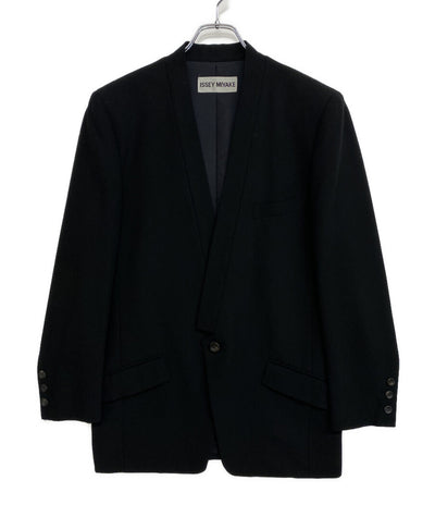 ISSEY MIYAKE ノーカラージャケット IM13-FD332 メンズ SIZE M イッセイミヤケ