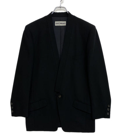 ISSEY MIYAKE ノーカラージャケット IM13-FD332 メンズ SIZE M イッセイミヤケ