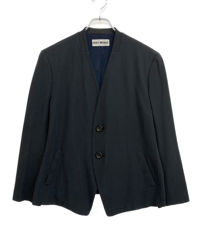ISSEY MIYAKE 95ss ノーカラージャケット メンズ SIZE L イッセイミヤケ