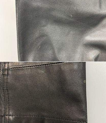 HELMUT LANG レザー5Pパンツ ブラック 1998 メンズ SIZE 29 ヘルムートラング