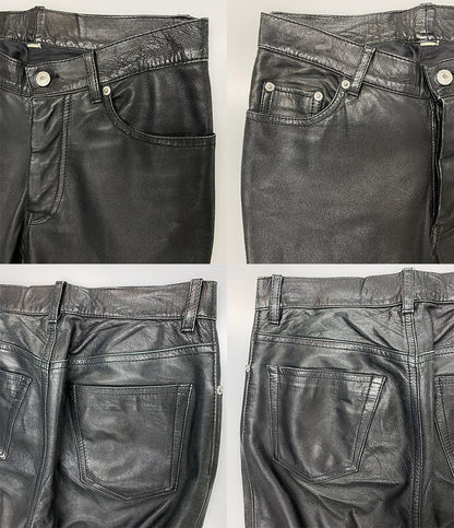 HELMUT LANG レザー5Pパンツ ブラック 1998 メンズ SIZE 29 ヘルムートラング