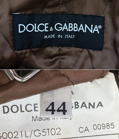 DOLCE ＆ GABBANA ドルチェ＆ガッバーナ アーカイブ レザーコート ムラ染め メンズ SIZE 44