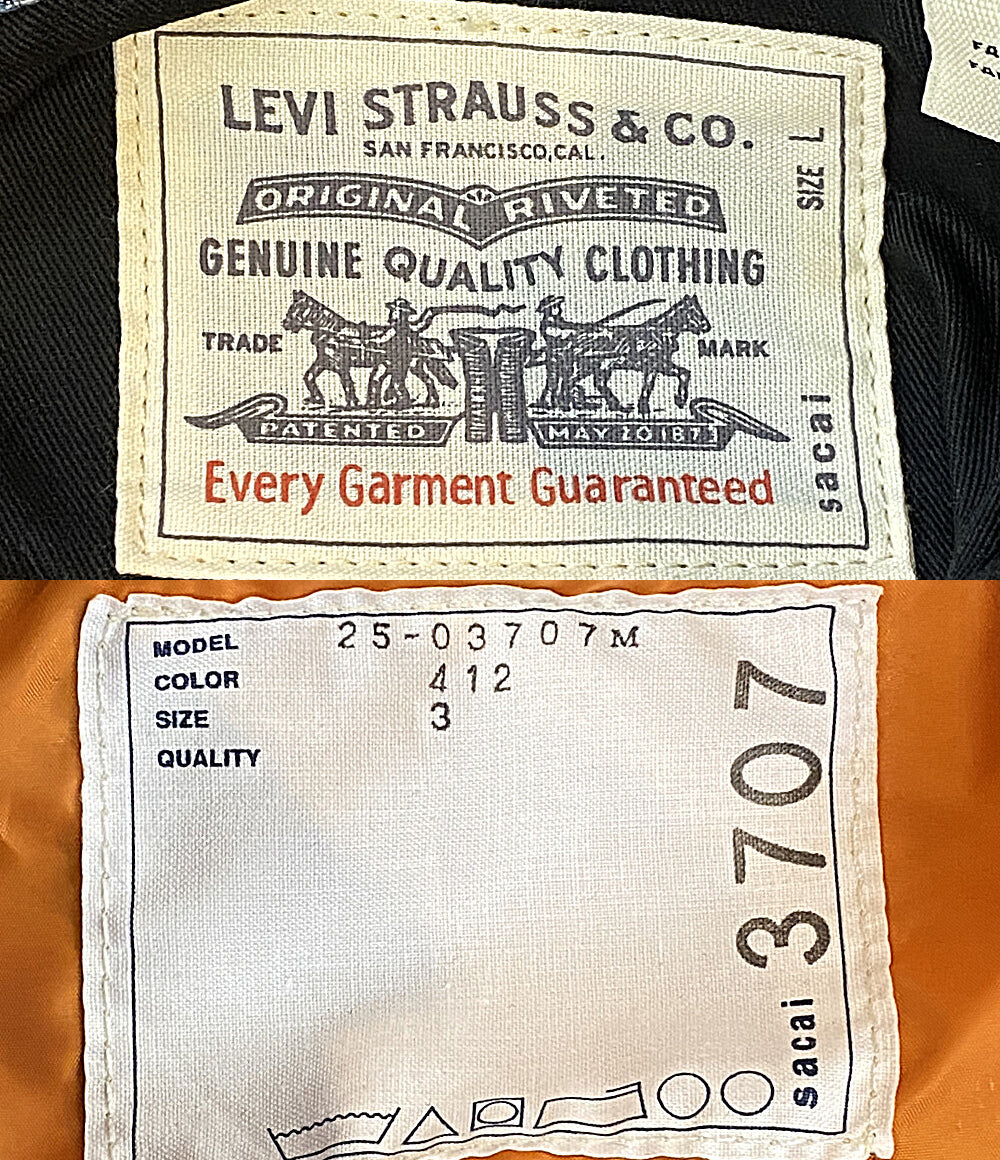 sacai×LEVI'S リーバイス リバーシブルジャケット 25SS 25-03707M メンズ SIZE 3 サカイ