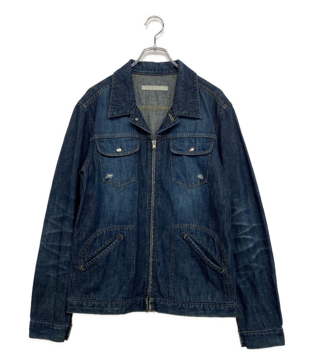 NUMBER (N)INE ジップデニムジャケット アーカイブ ダメージ加工 02ss メンズ SIZE 4 ナンバーナイン