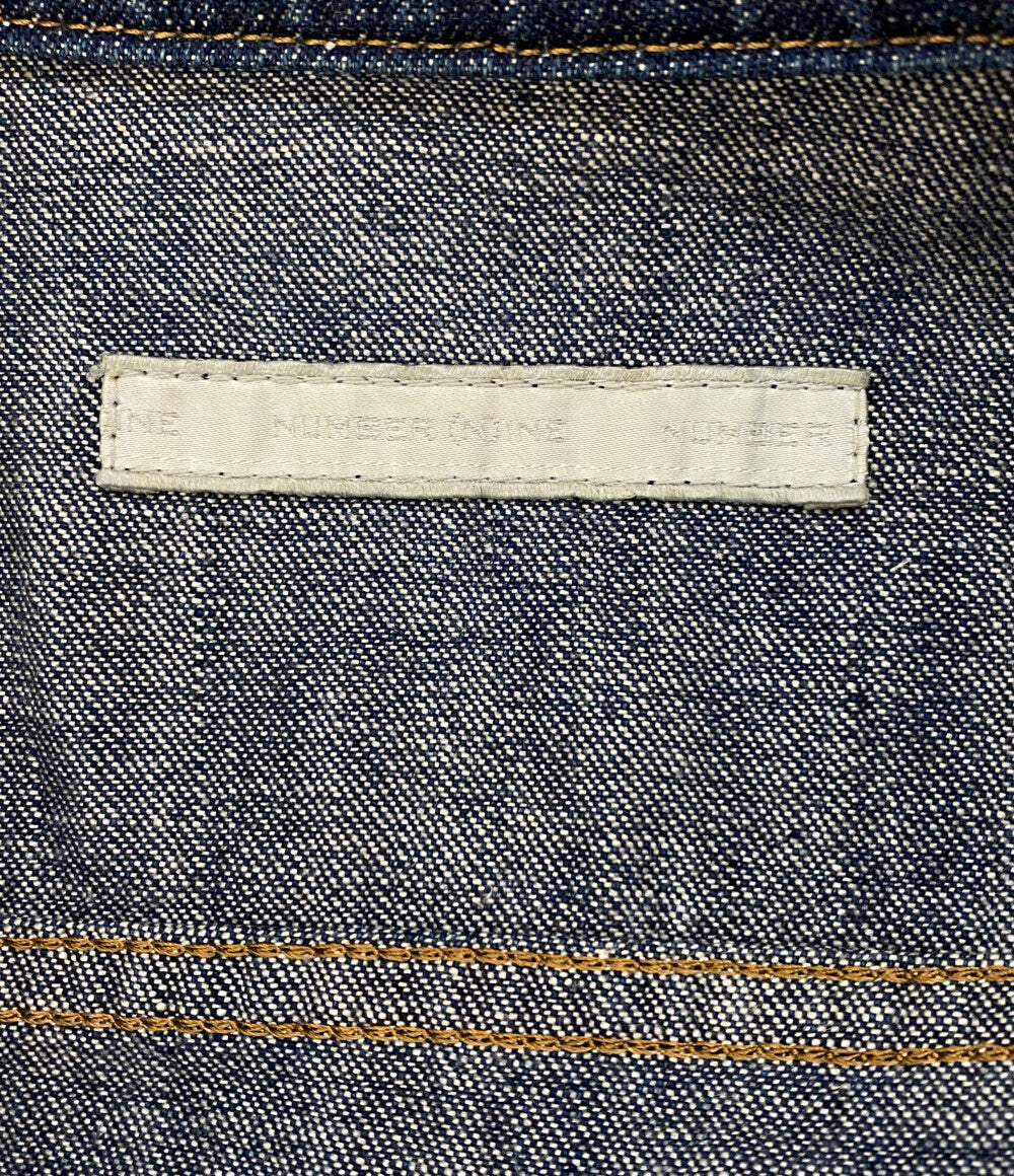 NUMBER (N)INE ジップデニムジャケット アーカイブ ダメージ加工 02ss メンズ SIZE 4 ナンバーナイン