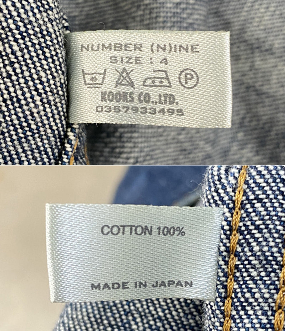 NUMBER (N)INE ジップデニムジャケット アーカイブ ダメージ加工 02ss メンズ SIZE 4 ナンバーナイン