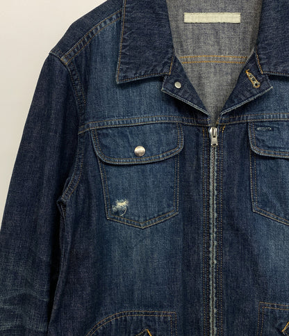 NUMBER (N)INE ジップデニムジャケット アーカイブ ダメージ加工 02ss メンズ SIZE 4 ナンバーナイン