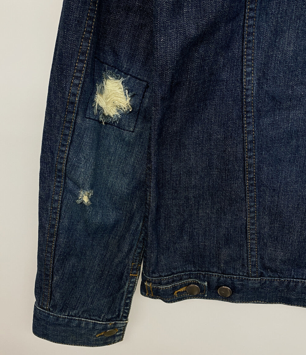 NUMBER (N)INE ジップデニムジャケット アーカイブ ダメージ加工 02ss メンズ SIZE 4 ナンバーナイン