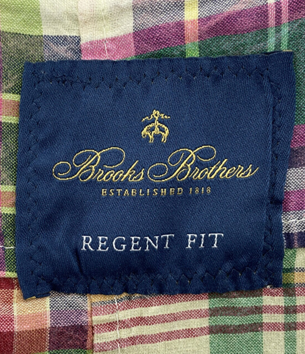 Brooks Brothers テーラードジャケット パッチワーク マドラスチェック メンズ SIZE 39S ブルックスブラザーズ