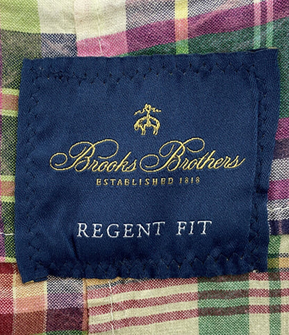 Brooks Brothers テーラードジャケット パッチワーク マドラスチェック メンズ SIZE 39S ブルックスブラザーズ